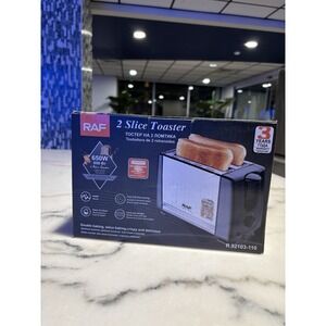 Brand New Toaster 2 slice Extra Wide Slots 800 Watts (Black) Countertop Kitchen